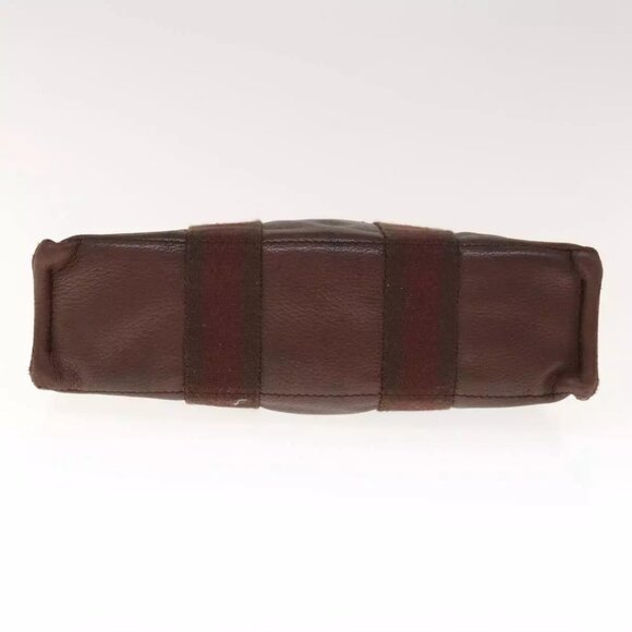HERMES Fourre Tout PM Hand Bag Canvas Brown - Picture 6 of 16